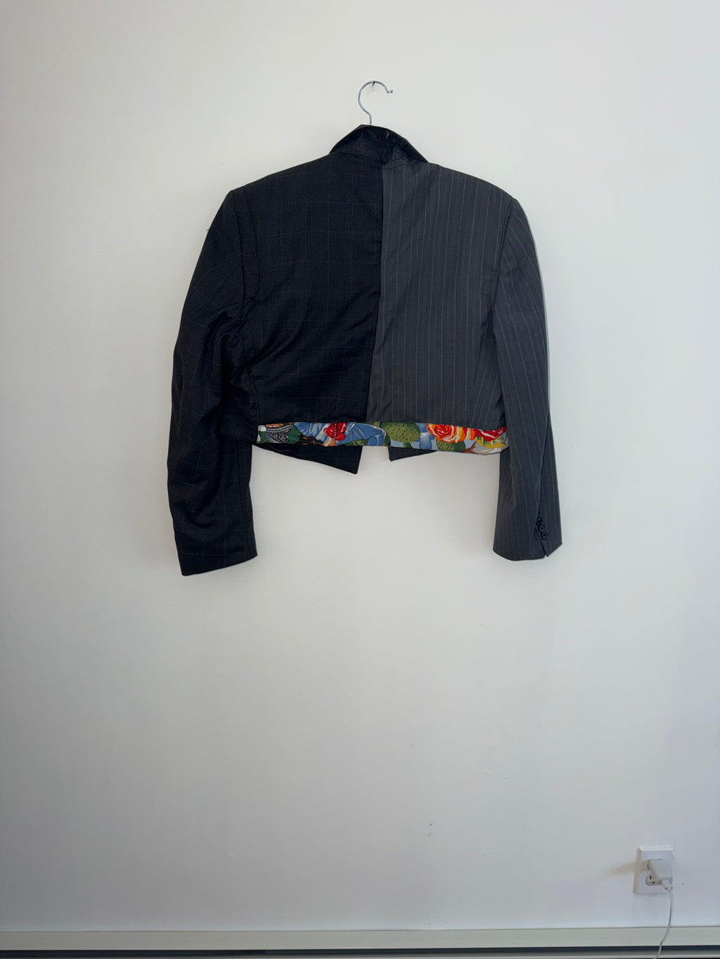 Cropped Men’s Jacket two blazers made into one.