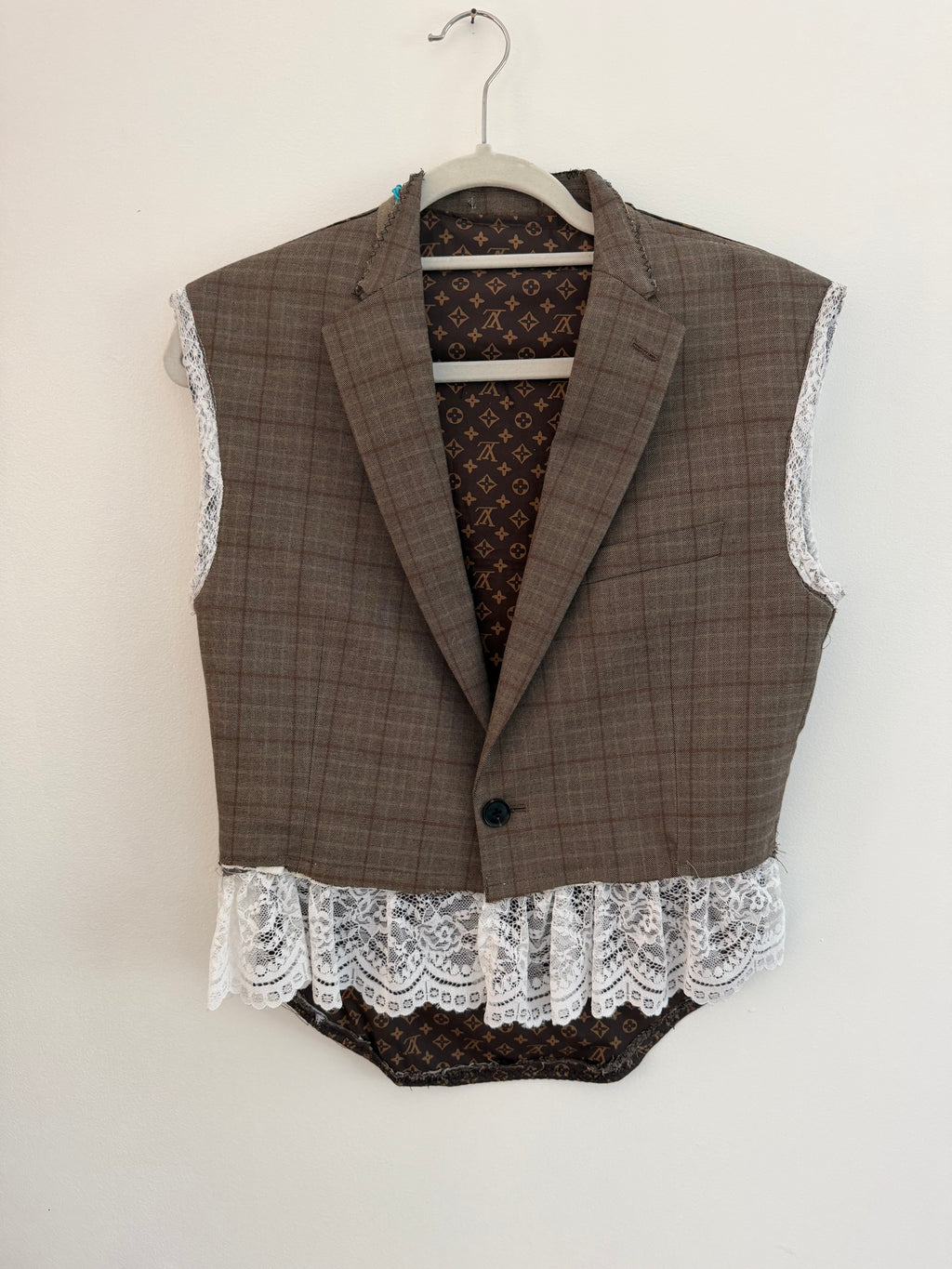 One of a kind recycled vest