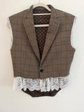 One of a kind recycled vest