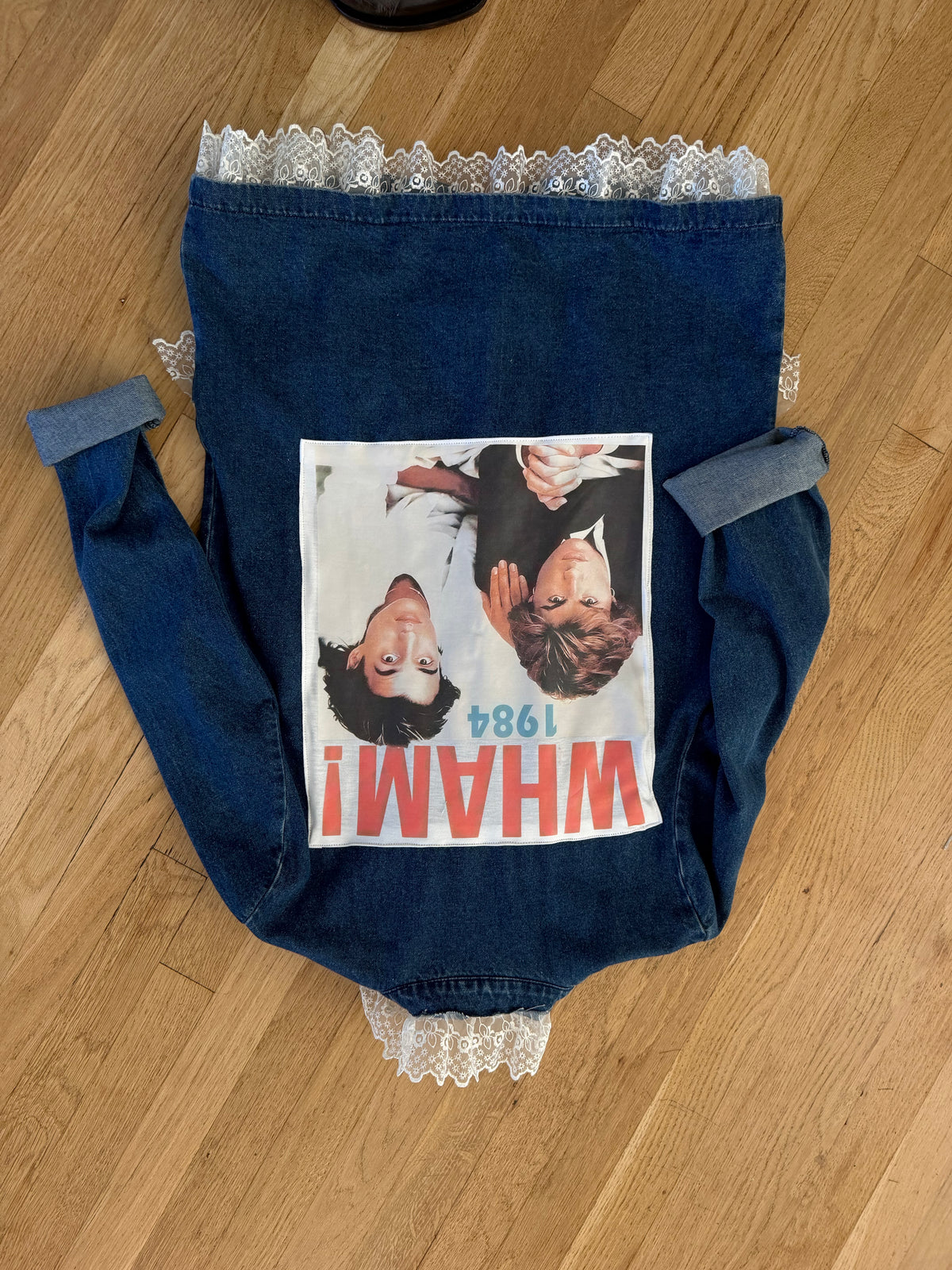 Denim blazer 80’s inspired