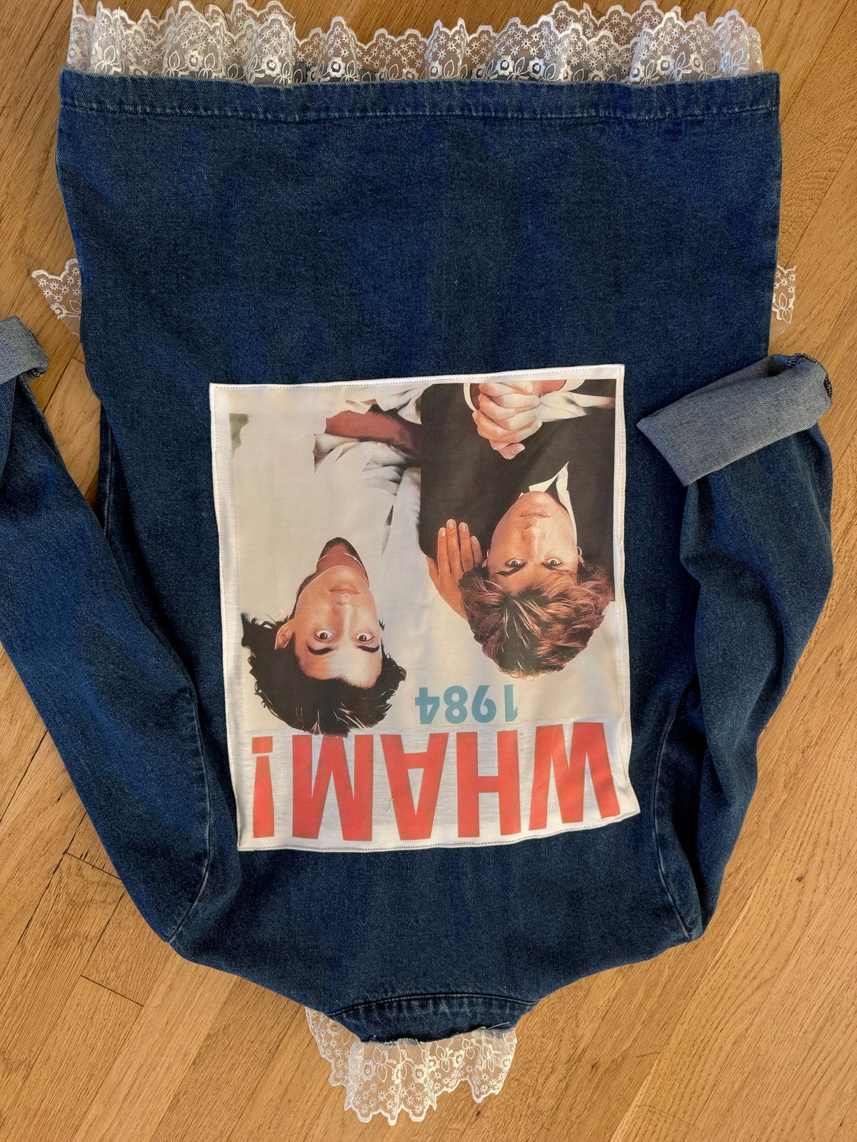 Denim blazer 80’s inspired